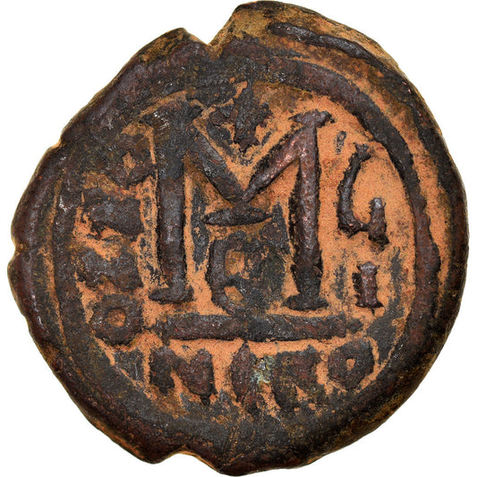 Moneta, 
  
  Maurycy Tyberiusz, 
  
  Follis