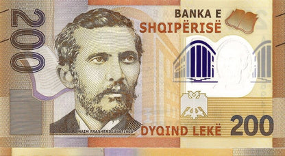 Albania 200 leke Naim Frashieri 2017/19 P-76a