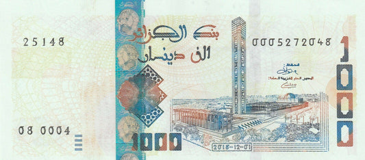 Algieria 1000 dinarów Krosno 2018 P-146