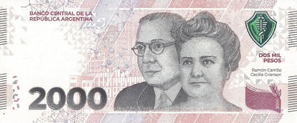 Argentyna 2000 peso Malbran 2023 P-371a