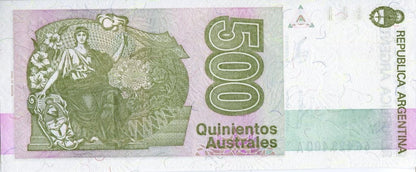 Argentyna 500 australes Personifikacja 1988+ P-328b