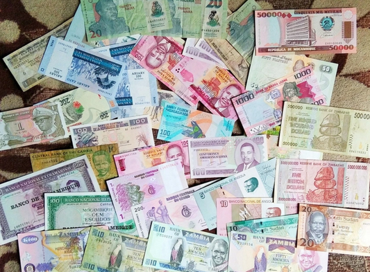 Banknoty Afryki x50 każdy inny UNC