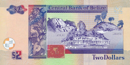 Belize 2 dolary Ruiny Majów 2021 P-66g