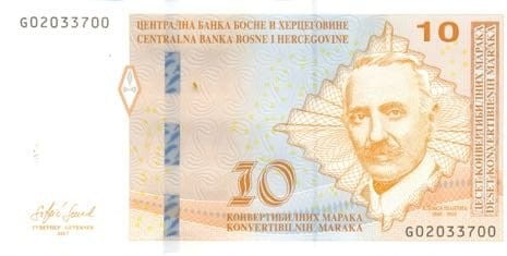 Bośnia i Hercegowina 10 maraka Bochenek 2017 P-81b