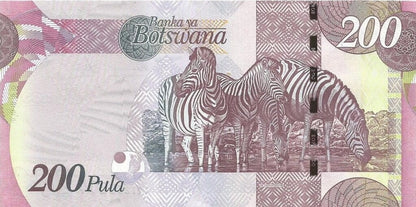 Botswana 200 pula Zebry 2016 P-34e