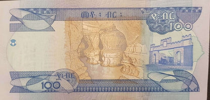 Etiopia 100 Birr Jaskinie 2023 P-55.b