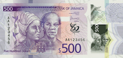 Jamajka 500 dolarów Port Royal 2022 P-98