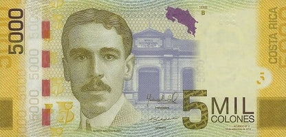 Kostaryka 5000 colones Kapucynka 2012 P-276b