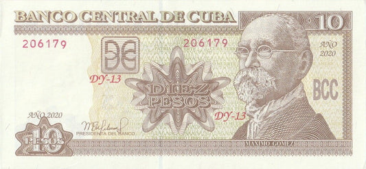 Kuba 10 Peso Maximo Gomez 2020 P-117v