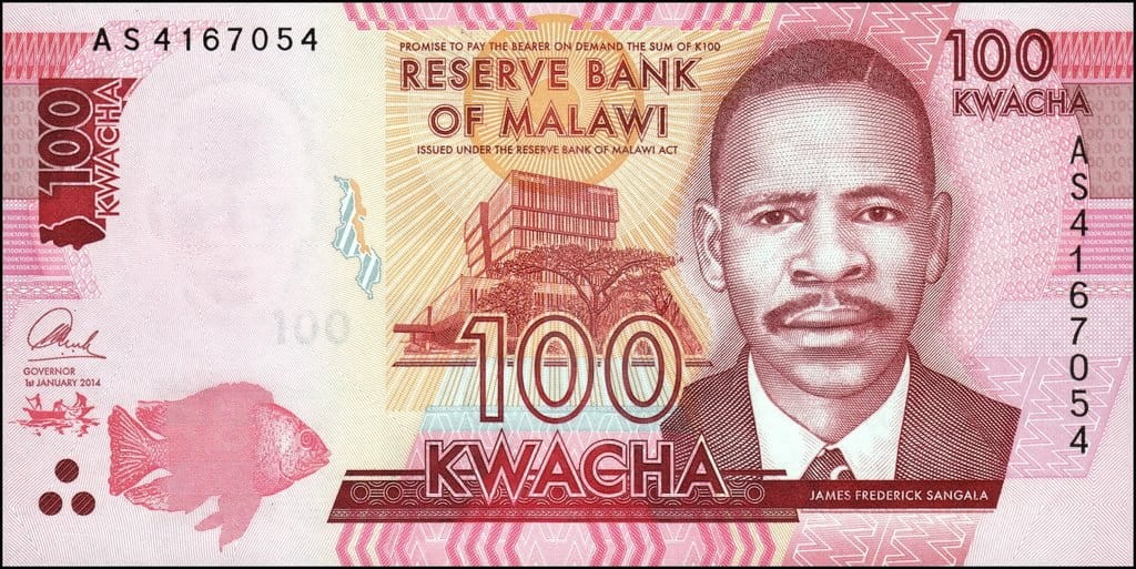 Malawi 100 kwacha Szkoła medyczna 2014 P-65a