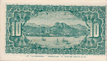 Meksyk 10 centavos emisja rewolucyjna 1914 S-1058a