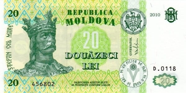 Mołdawia 20 leu Zamek 2010 P-13i