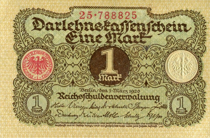 Niemcy 1 marka 1920 P-58