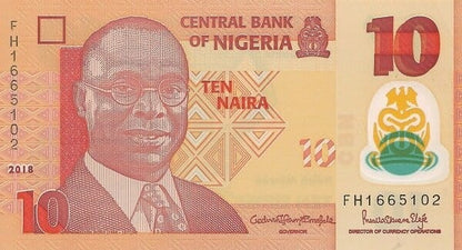 Nigeria 10 naira Kobiety z misami 2018  P-39i