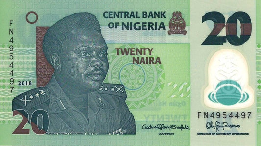 Nigeria 20 naira Garncarstwo 2018 P-34n