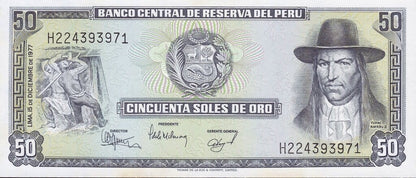 Peru 50 soles Tupac Amaru 1977 P-113a