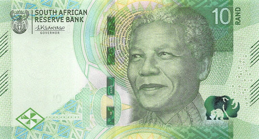 RPA 10 Rand Nelson Mandela/ Nosorożec 2023 P-148a