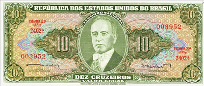 Brazylia 10 cruzeiros Fabryki 1962+ P-177a