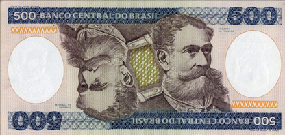 Brazylia 500 cruzeiros Politycy 1985 P-200b