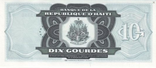 Haiti 10 gourdes Armaty 1999 P-256c