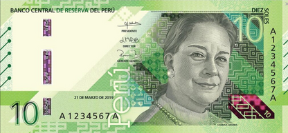 Peru 10 soles Lama 2019 P-196
