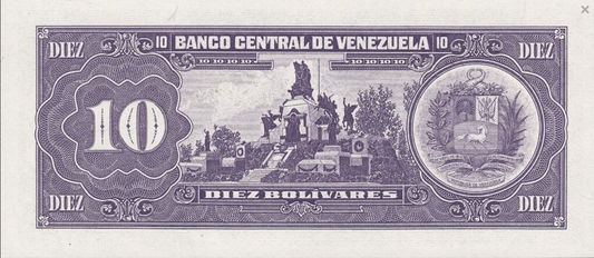 Wenezuela 10 Boliwarów Pomnik 1995 P-61d