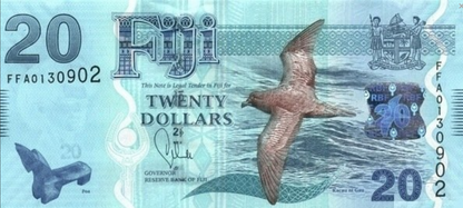 Fidżi 20 $ Ptak 2012 P-117