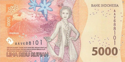 Indonezja 5000 rupii Chalid /Wulkan 2022 P-164