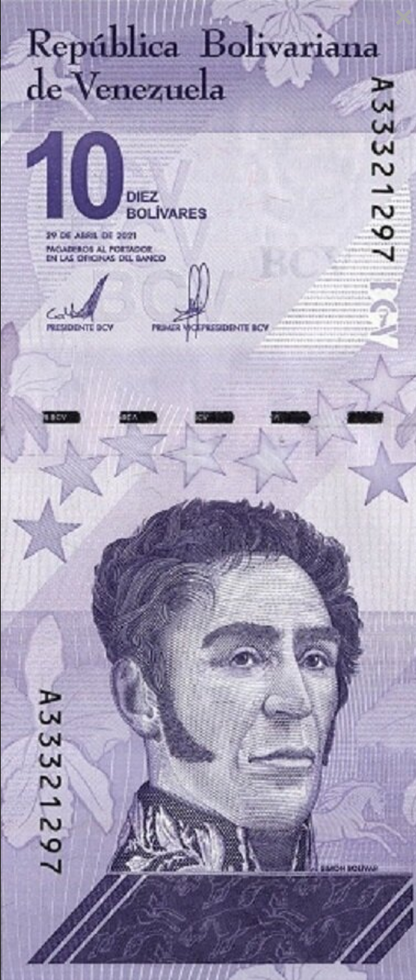 Wenezuela 10 Boliwarów Bitwa pod Carabobo 2021 P-116