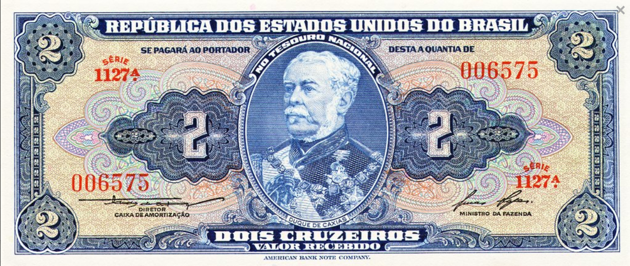 Brazylia 2 cruzeiros Szkoła Wojskowa 1954+ P-151b
