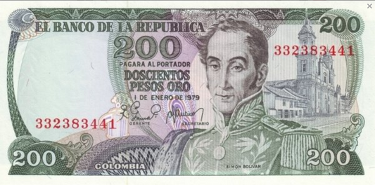 Kolumbia 200 peso Zbiory 1979 P-419