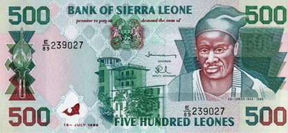 Sierra Leone 500 leones Statki 1998 P-23b