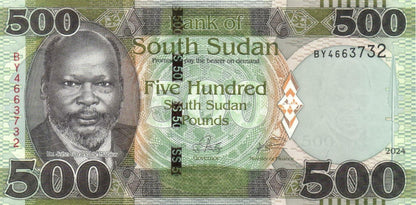 Sudan Południowy 500 funtów Rzeka 2024 P-16e
