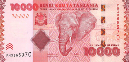 Tanzania 10 000 szylingów Słoń 2025 P-44d