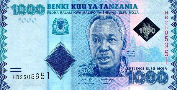 Tanzania 1000 szylingów Ikulu 2019 P-41c