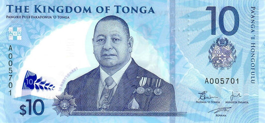Tonga 10 Paanga Milolua Tupou I 2023 P-52