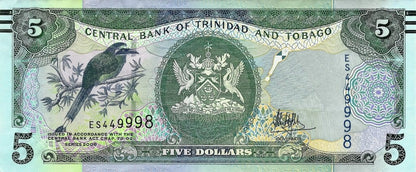 Trynidad i Tobago 5 $ Ptak rajski 2006/17 P-47c