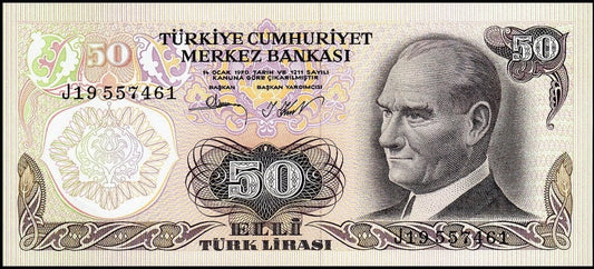 Turcja 50 lira Fontanna 1983+ P-188