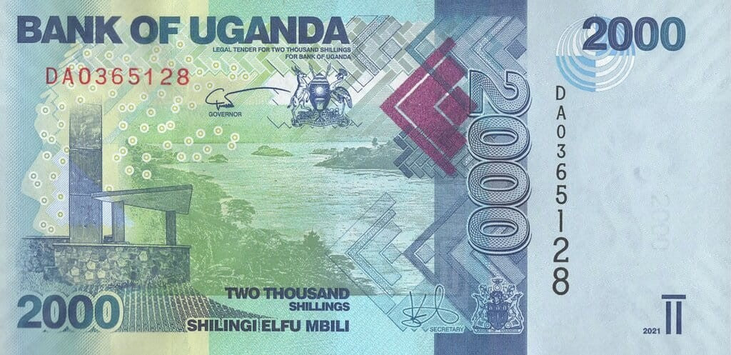 Uganda 2000 szylingów Ryba 2021 P-50f