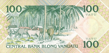 Vanuatu 100 Vatu Bydło 1982 P-1