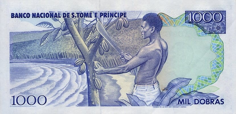 Wyspy Świętego Tomasza 1000 dobras Banany 1989 P-62